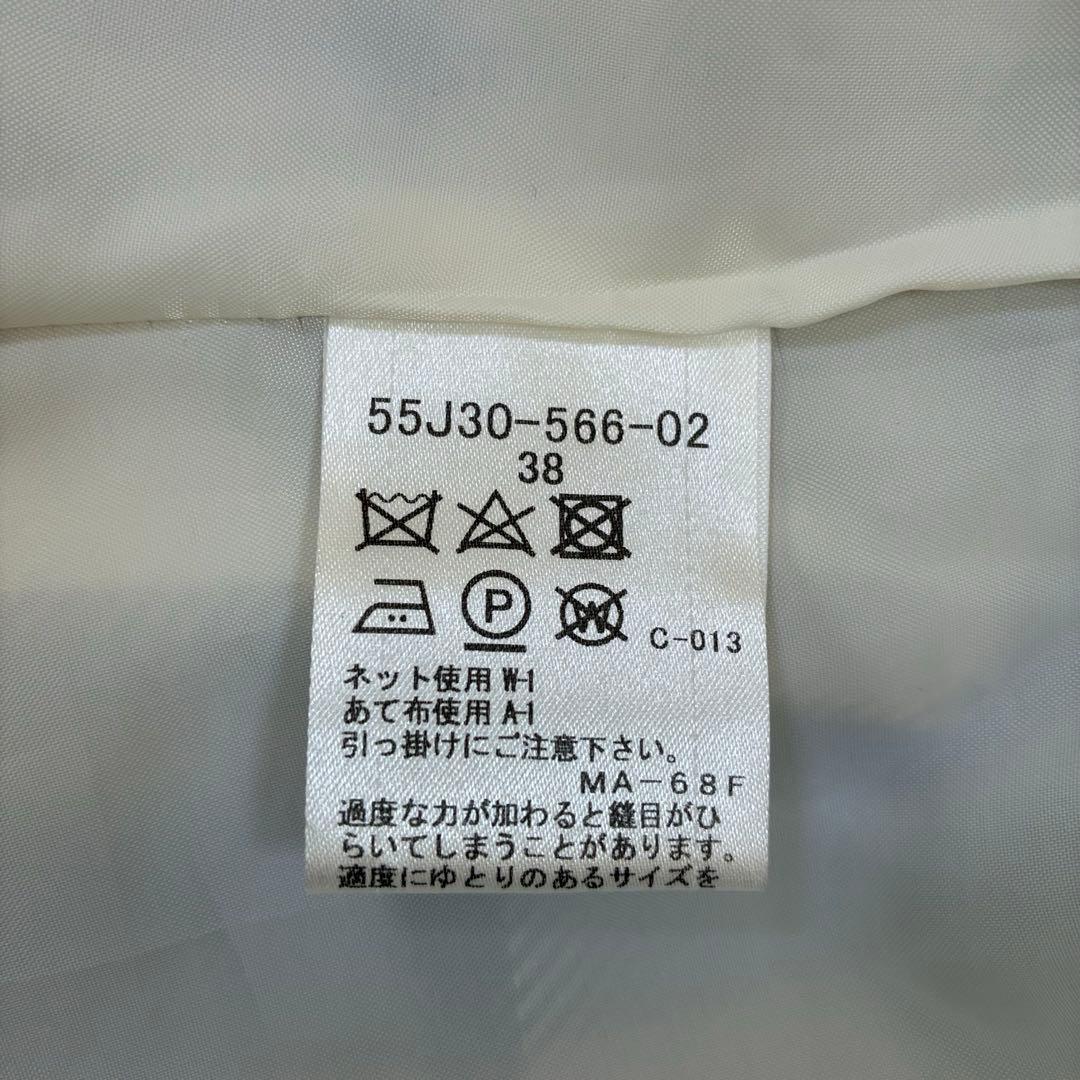 ブルーレーベル クレストブリッジ　リボン　チェック ワンピース 38 ブラウン系