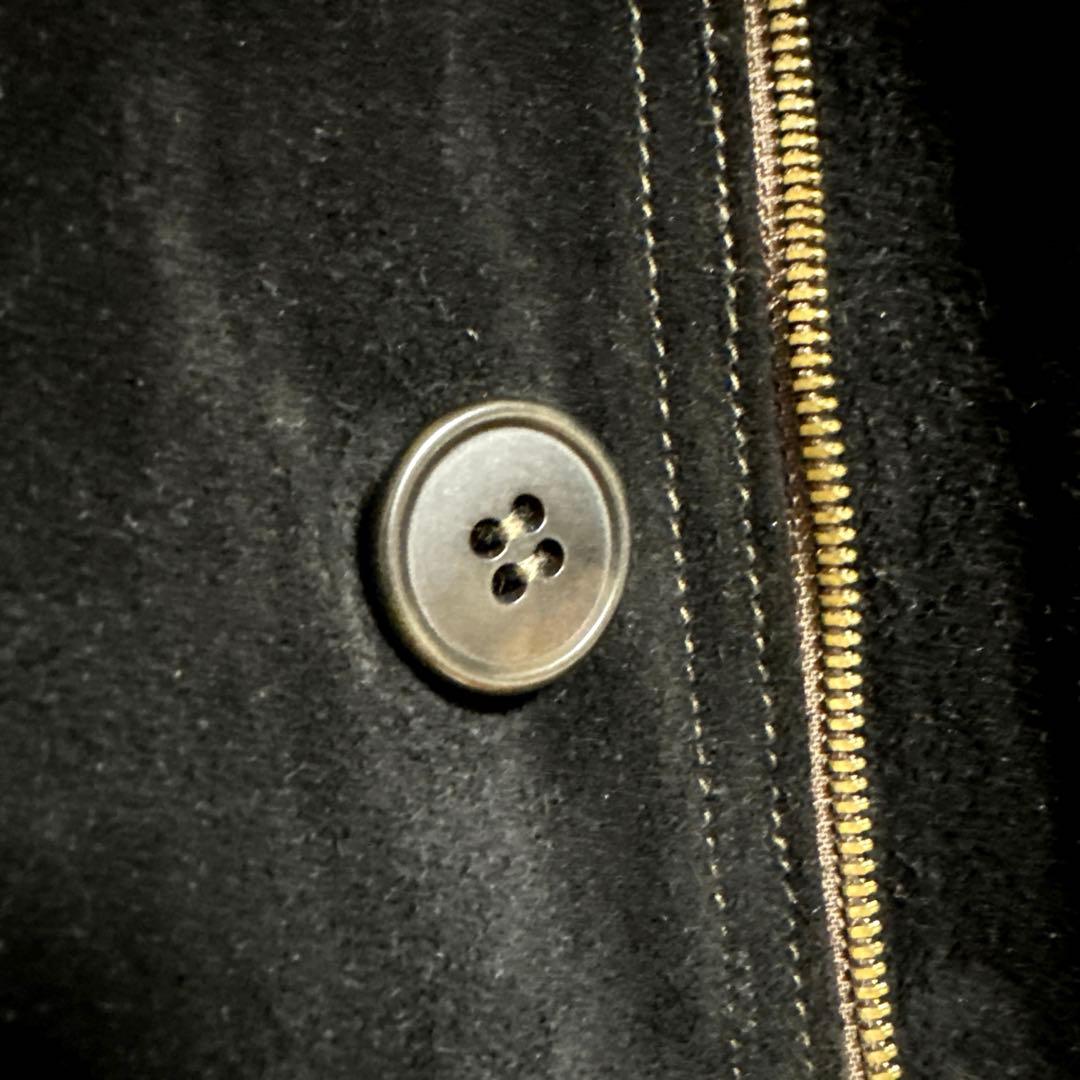 RRL ダブルアールエル　スエードレザーコート　ブラック　L