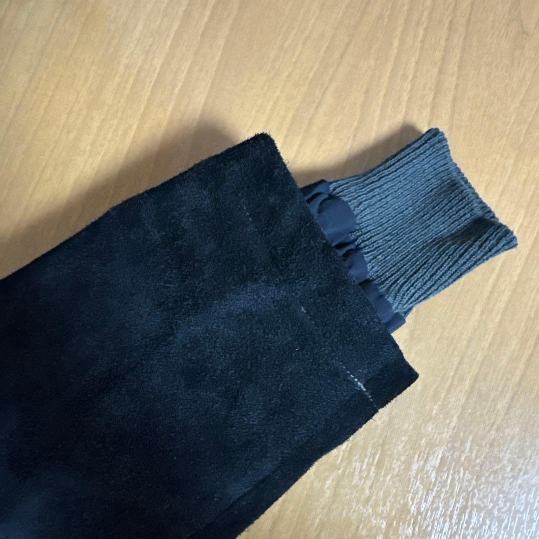 RRL ダブルアールエル　スエードレザーコート　ブラック　L