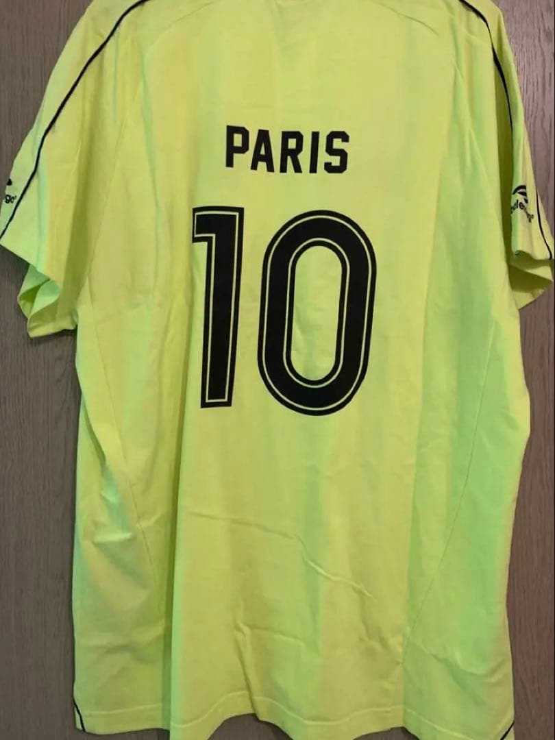 バレンシアガ　サッカー風シャツ　パリス　イエロー　サイズ1