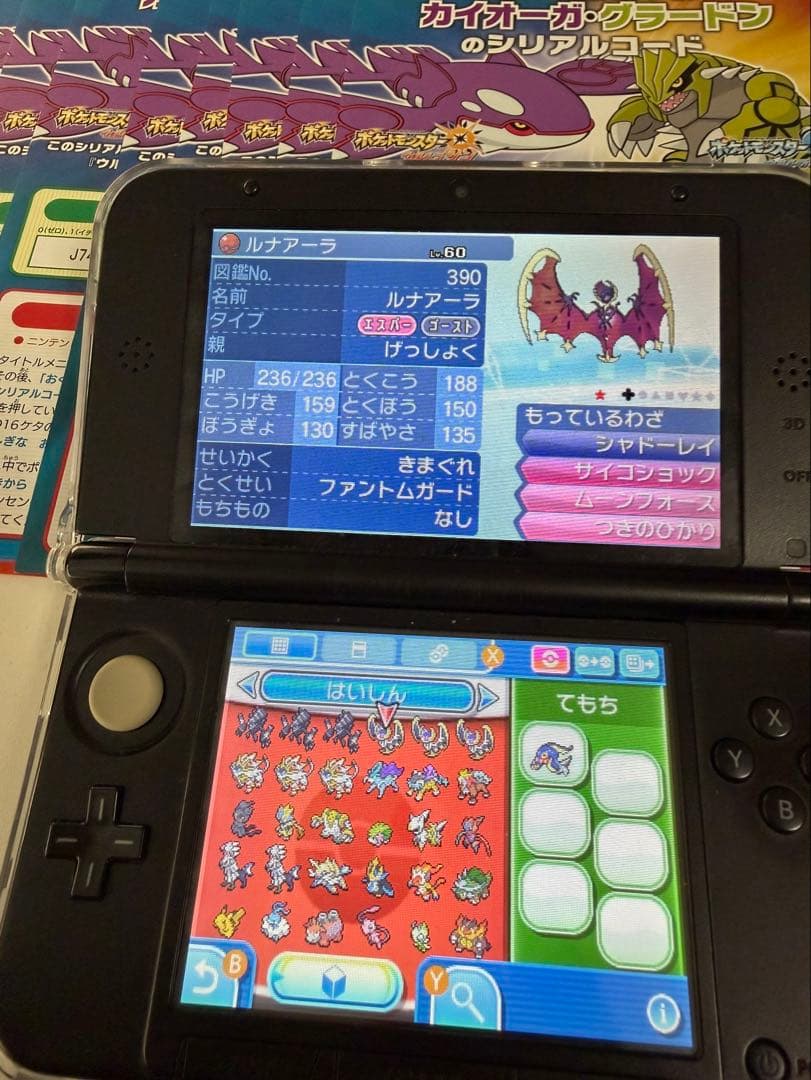 ポケモン　ウルトラ　ムーン　配布ポケモン　多数　チラシ付き