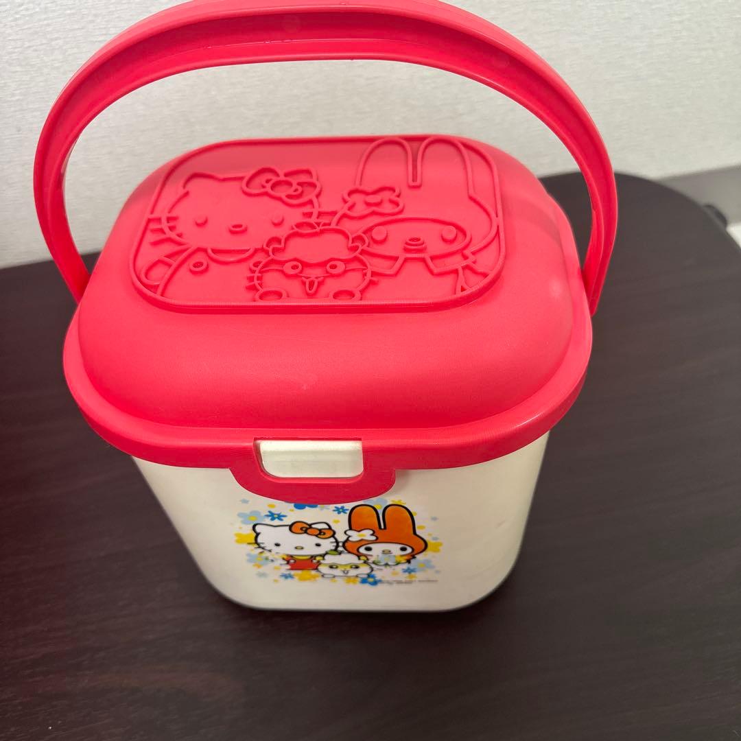 ハローキティ収納ケース　昭和レトロ　おまけ付き