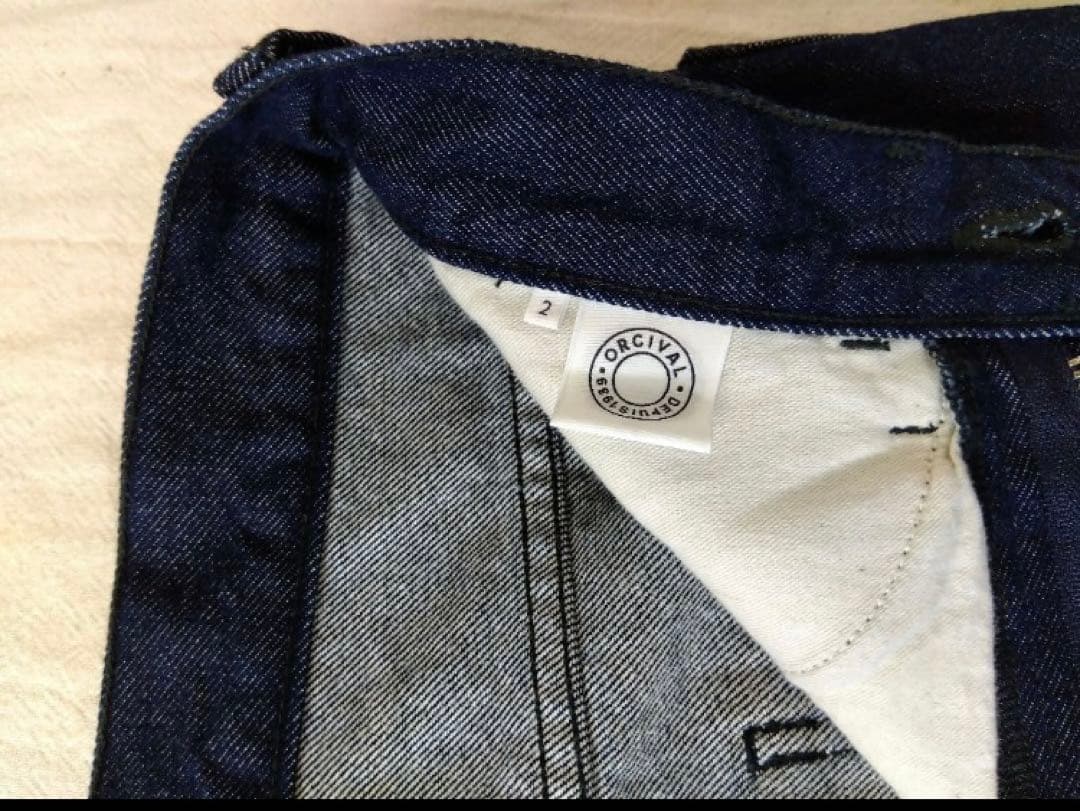 【ほぼ未使用】ORCIVAL コットン デニム　ワイドバギーパンツ