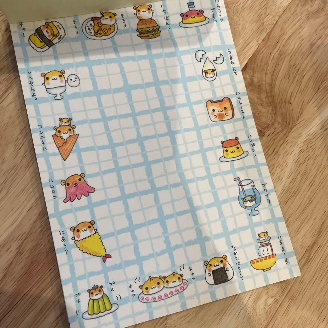 シ*」様 平成レトロ　ハムちゃん ハムスターレストラン メモ帳 当時物
