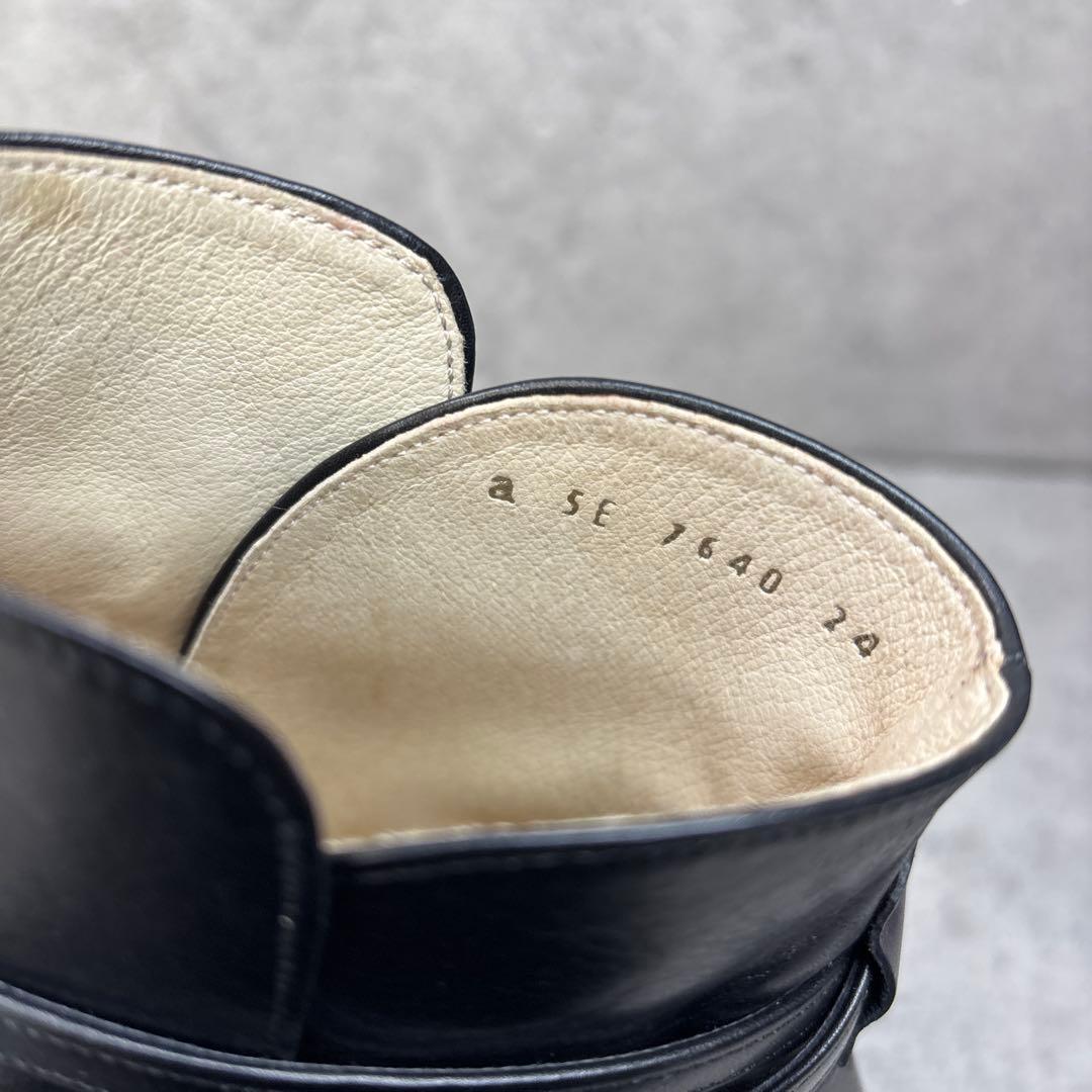 美品！REGAL ショートブーツ レザー ポインテッドトゥ 黒 ストラップ