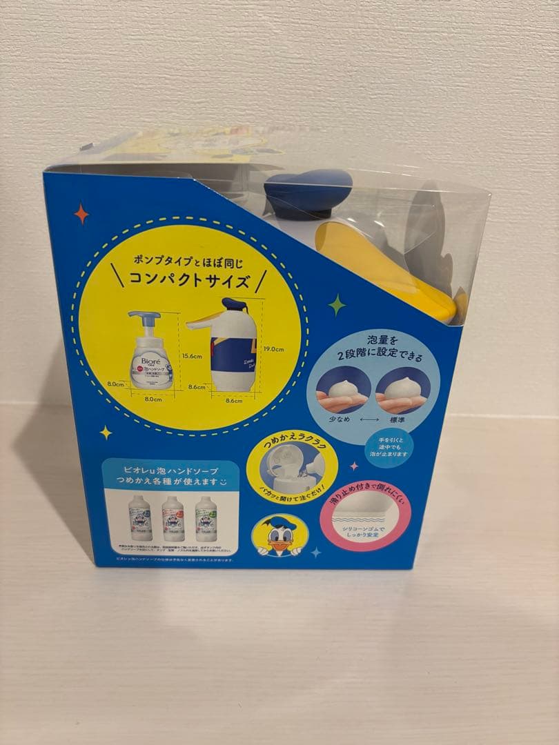 ビオレｕ 自動で出る泡ハンドソープディスペンサー 本体＋つめかえ用　ドナルド