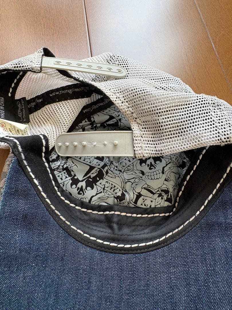 ed hardy エドハーディー メッシュキャップ ドクロ刺繍 y2k