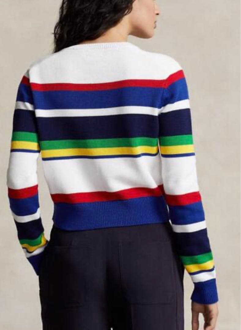8438【極美品】POLO RALPH LAUREN マルチカラー カーディガン