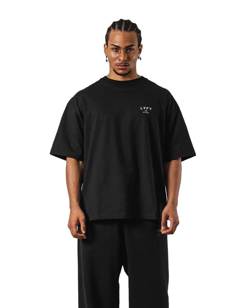 LYFT/リフト バックリングビックTシャツ ブラック