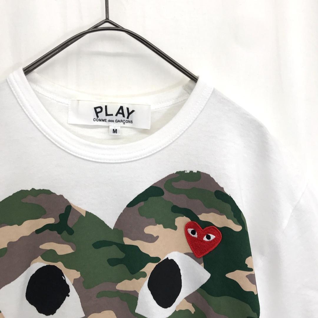 トップス COMME des GARCONS : Printed Camo Heart T