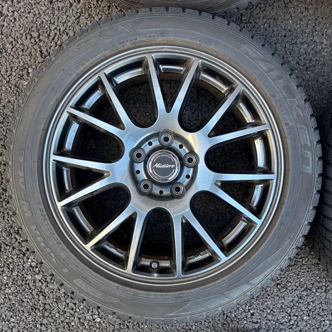 ファルケンESPIA 215/50R17 スタッドレスタイヤホイール4本セット