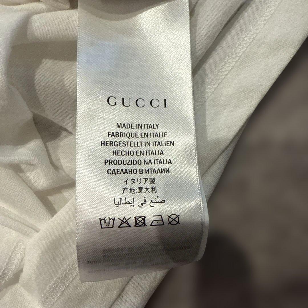 GUCCI ホワイト グッチTシャツ　新品未使用タグ付　L