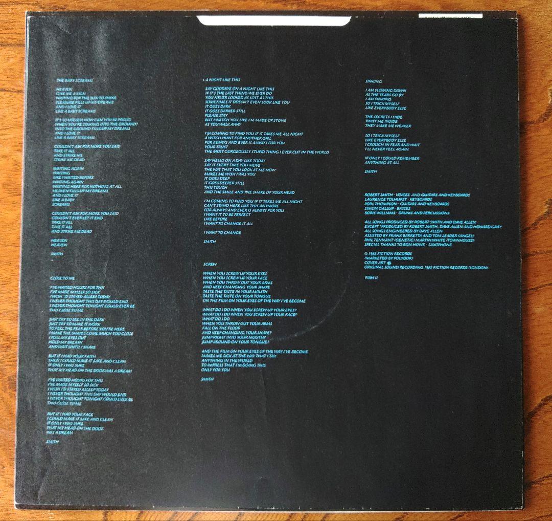 The Cure ‎ The Head On The Door LPレコード