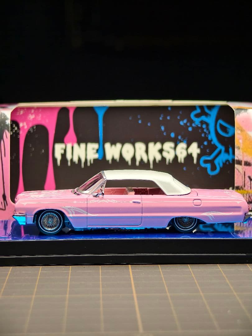 新品 FINE WORKS 1/64 Lowrider Convertible