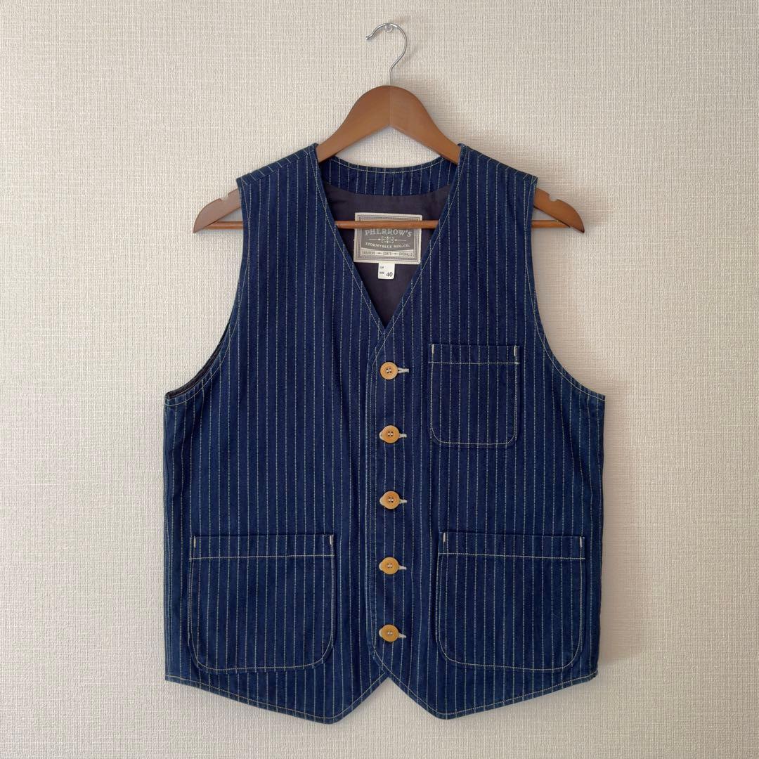 PHERROWS ストライプ ベスト size 40