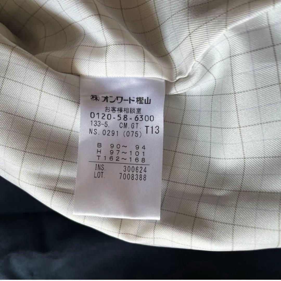 ジェイプレス ステンカラー コート ネイビー 紺 13号 L〜LL コットン