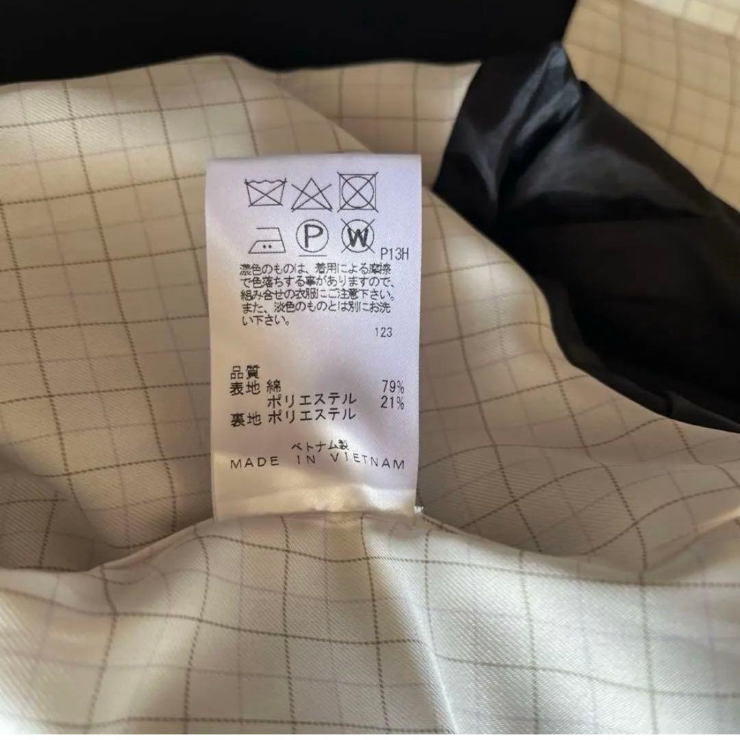 ジェイプレス ステンカラー コート ネイビー 紺 13号 L〜LL コットン