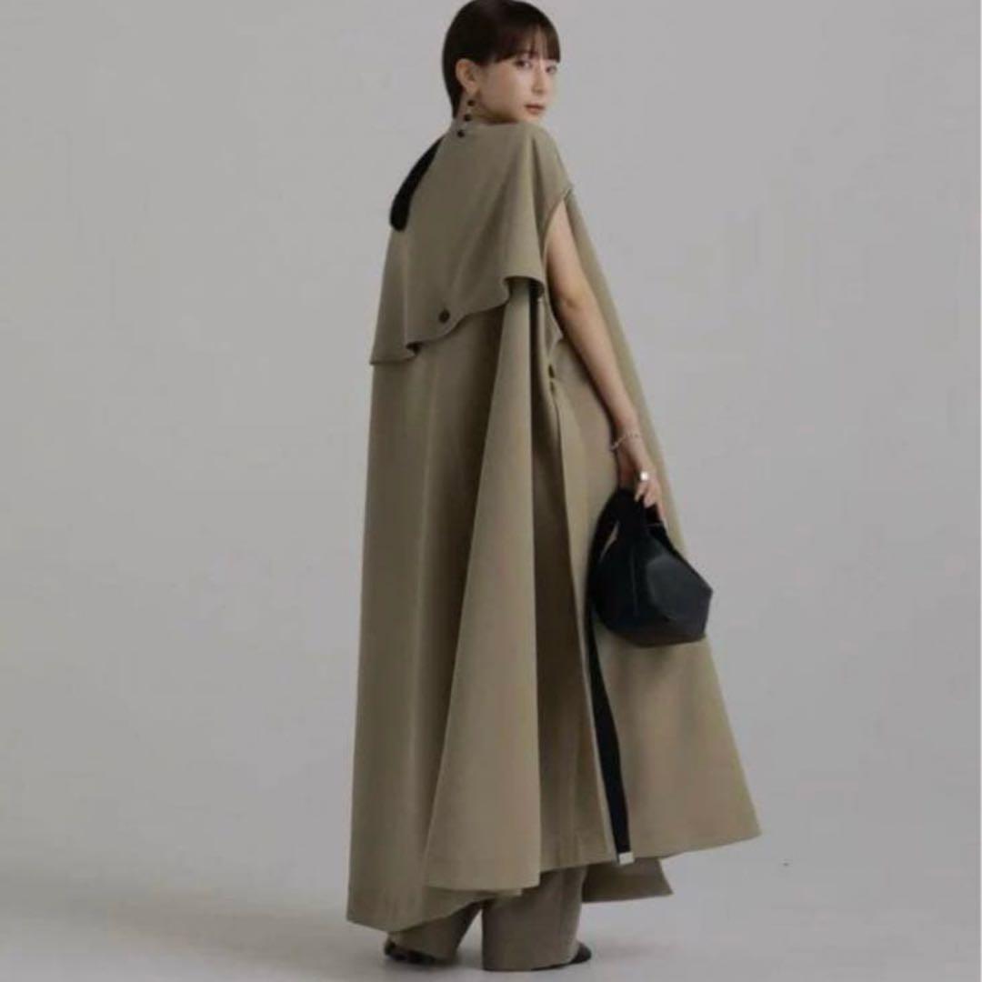 ジャケット・アウター louren volume flare trench coat