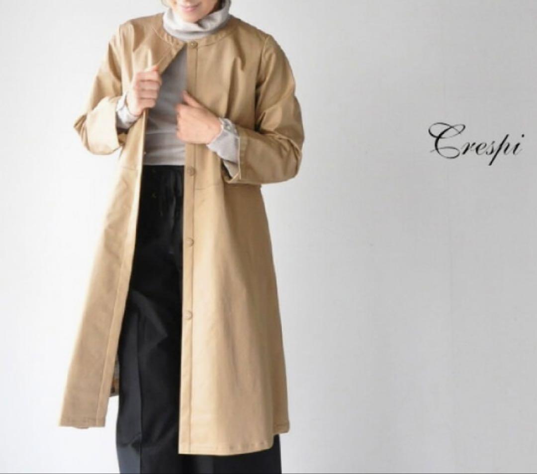 美品✨Crespi 裏地リバティ コート 大人かわいい上品　春のコート　M