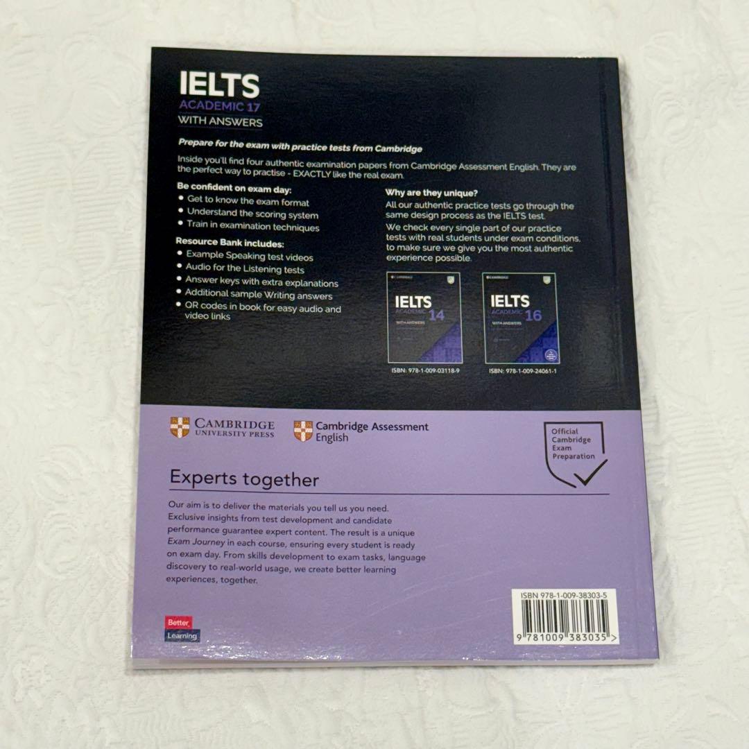 【新品未使用】IELTS公式問題集 17&18&19&20 セット