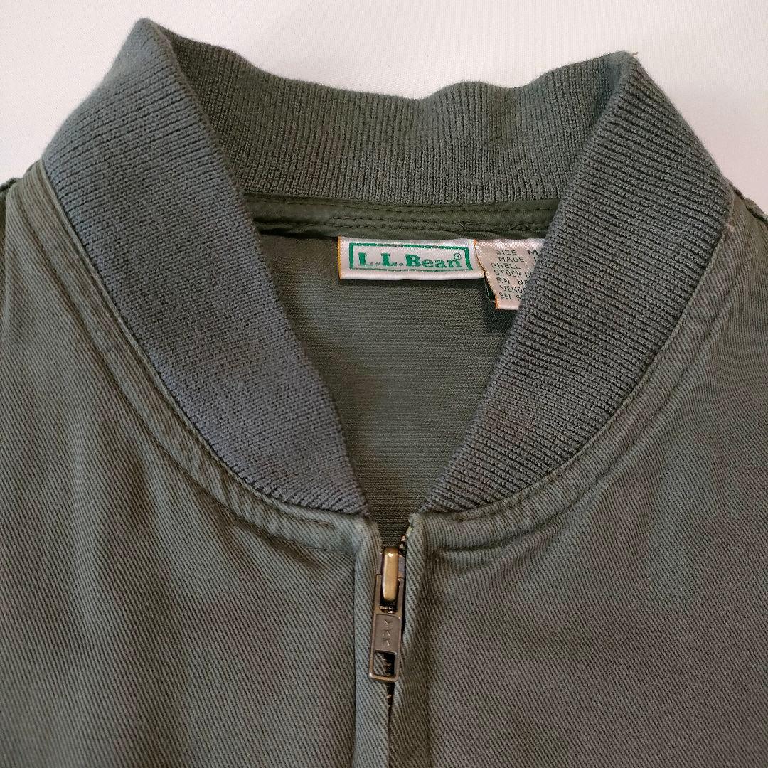 90s l.l.bean MA-1型 コットンツイルブルゾン オリーブ