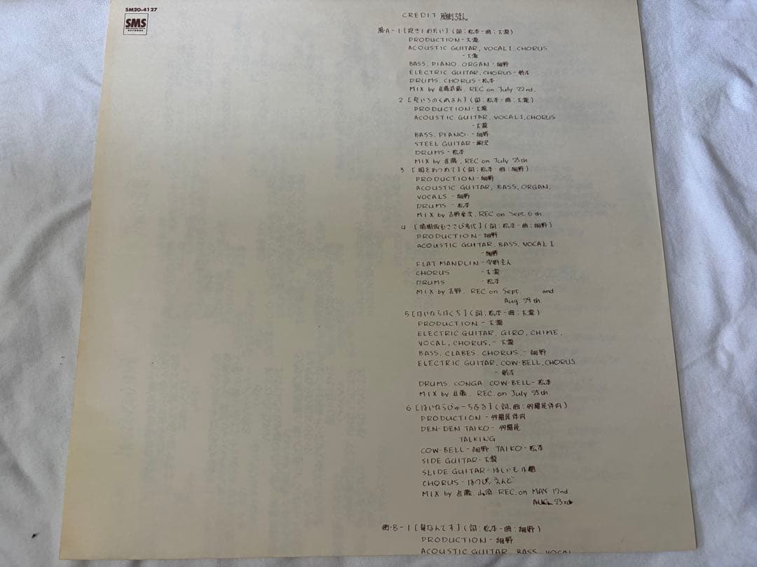 はっぴいえんど 風街ろまん　LP 超名盤‼️