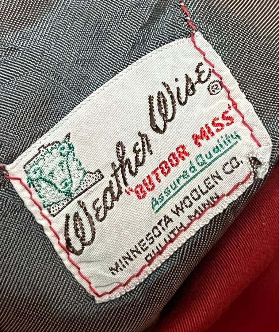 【レア】50s レーヨンギャバ ジャケット カスリ ネップ