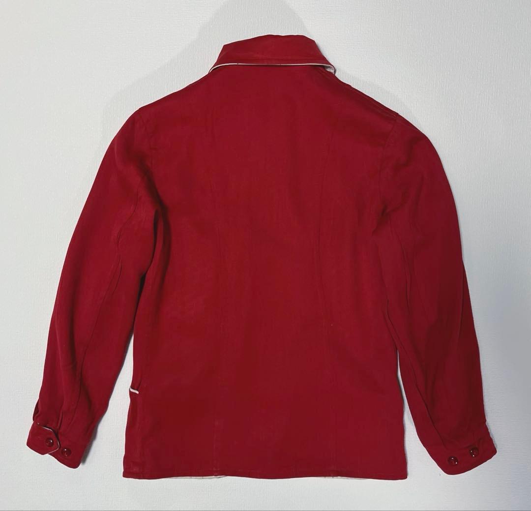 【レア】50s レーヨンギャバ ジャケット カスリ ネップ