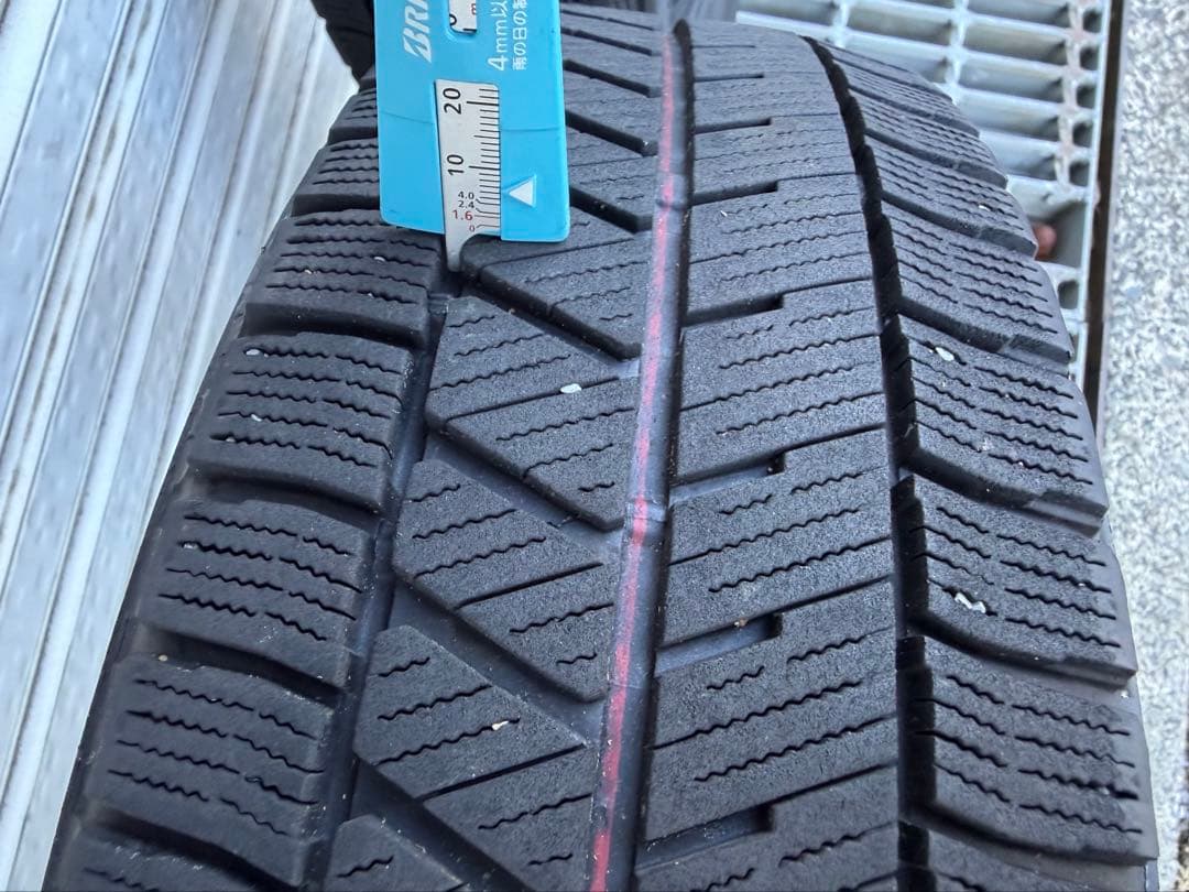 ブリザック VRX3 冬タイヤ 155/65R14 4本中古