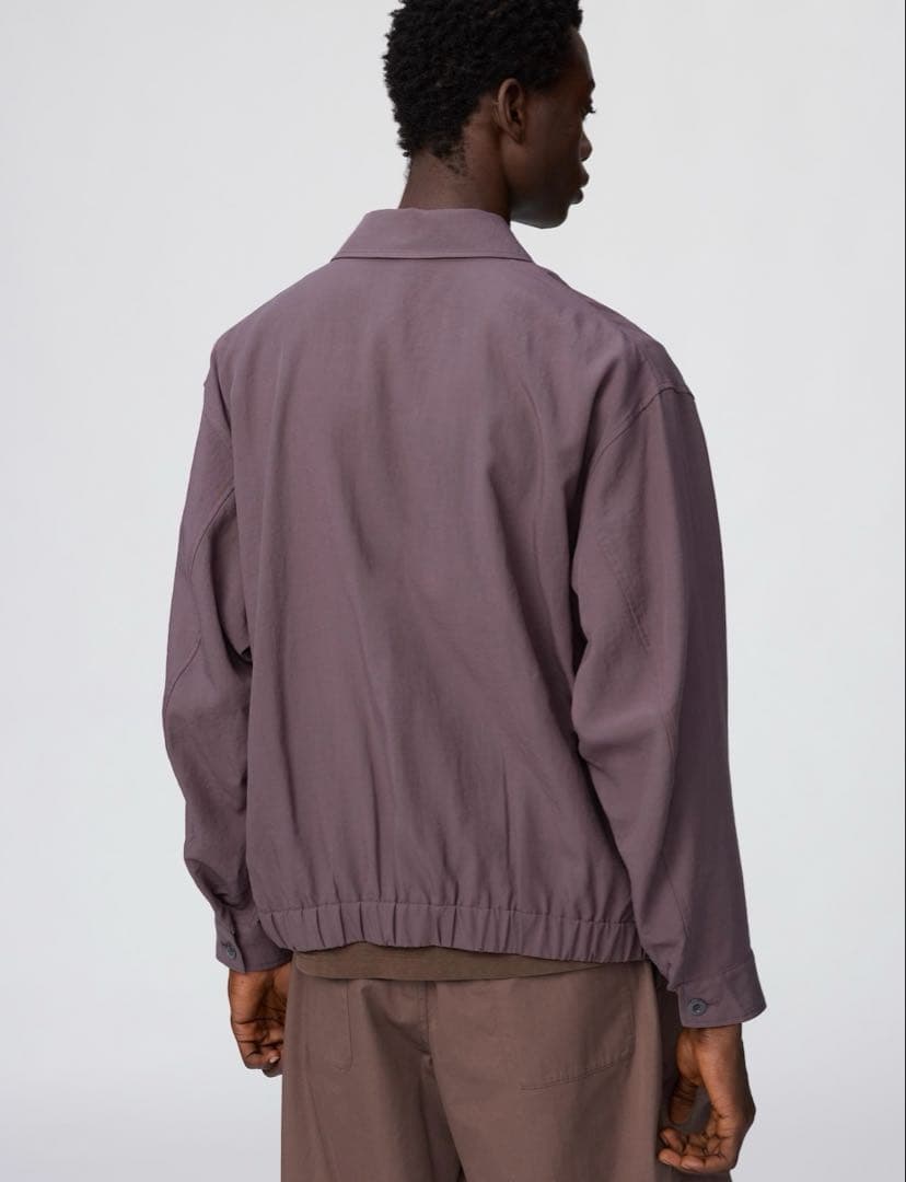 UNIQLO U ショートブルゾン PURPLE XLサイズ