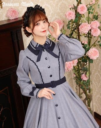 新品！Innocent World メランジュヘリンボーンワンピース