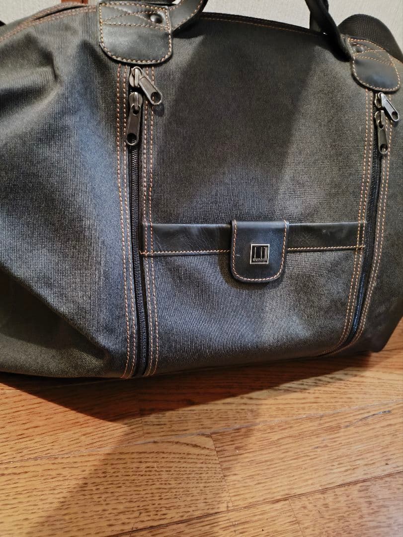 レア　美品dunhill ダークグレー ボストンバッグ