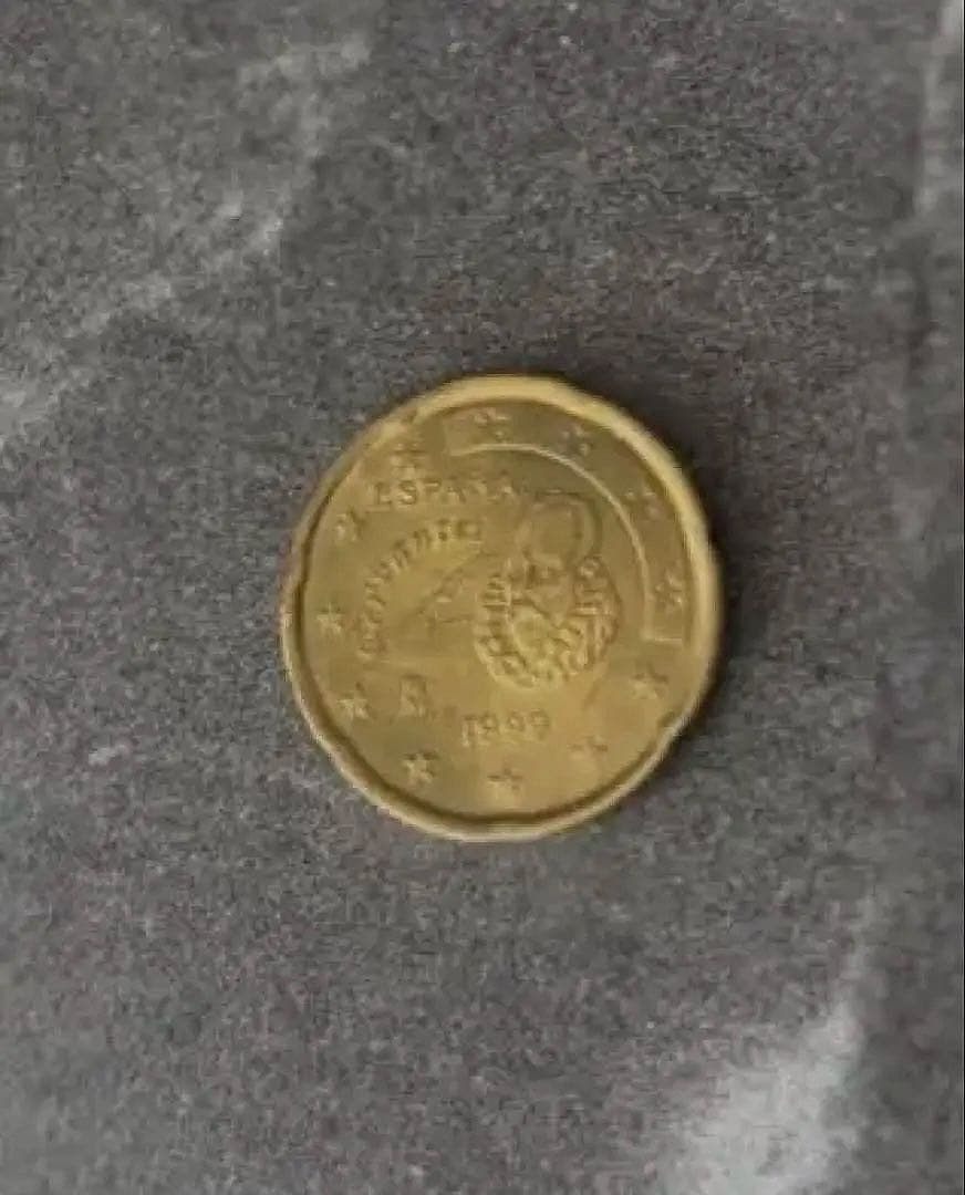 アンティーク硬貨　スペイン 20ユーロセント 1999年 セルバンテス　希少
