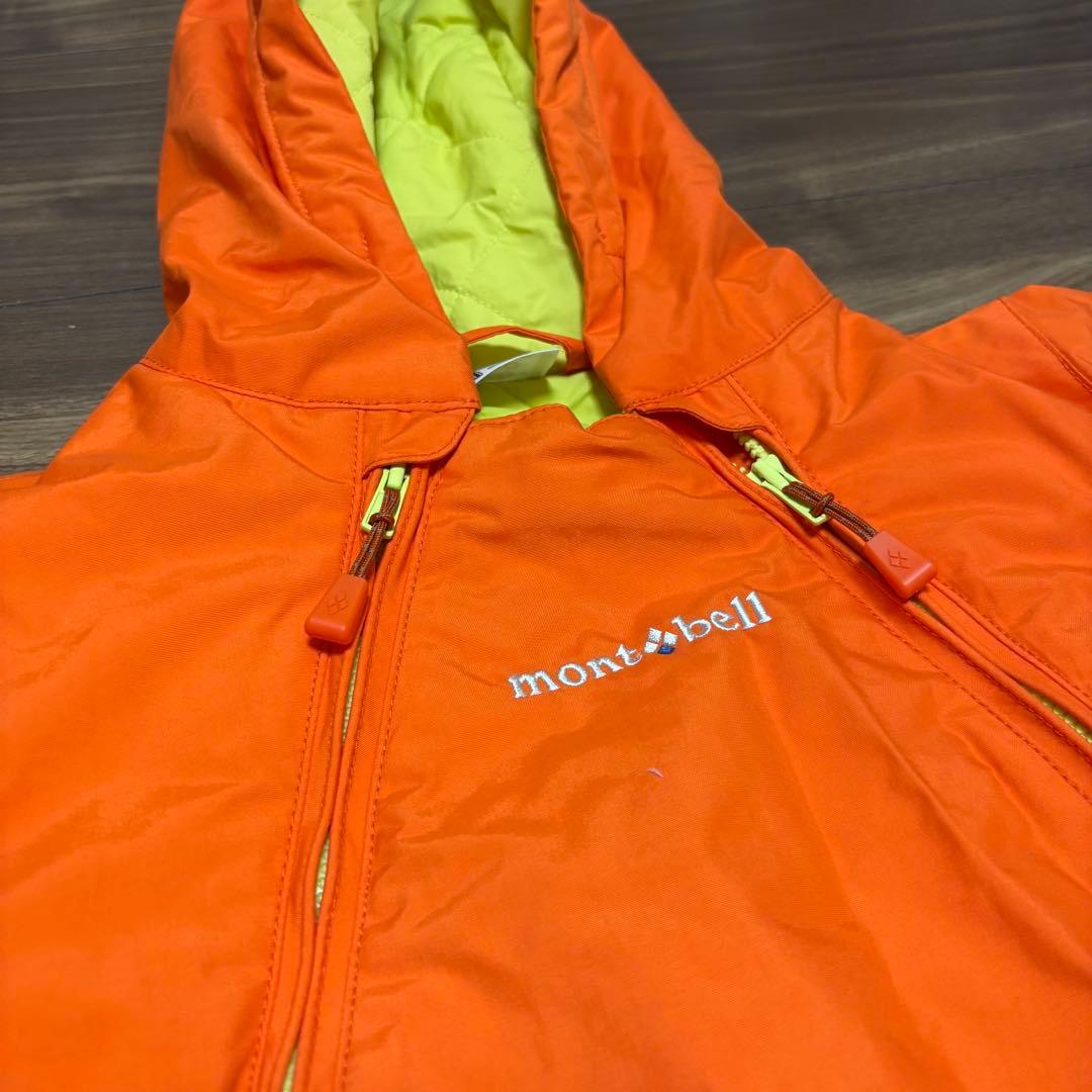 mont-bell モンベルベイビー80子供用 スキーウェア スノーオレンジ