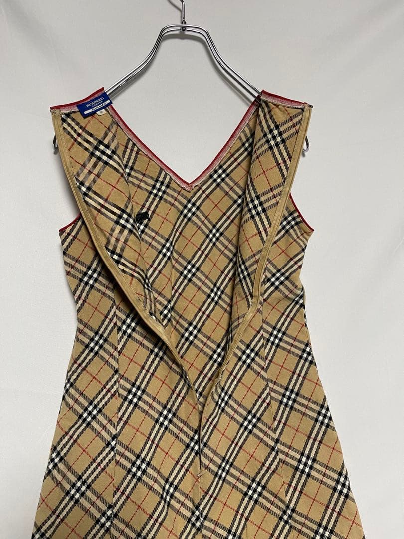 ★BURBERRY BLUE LABEL★ノースリーブ ワンピース★ノバチェック