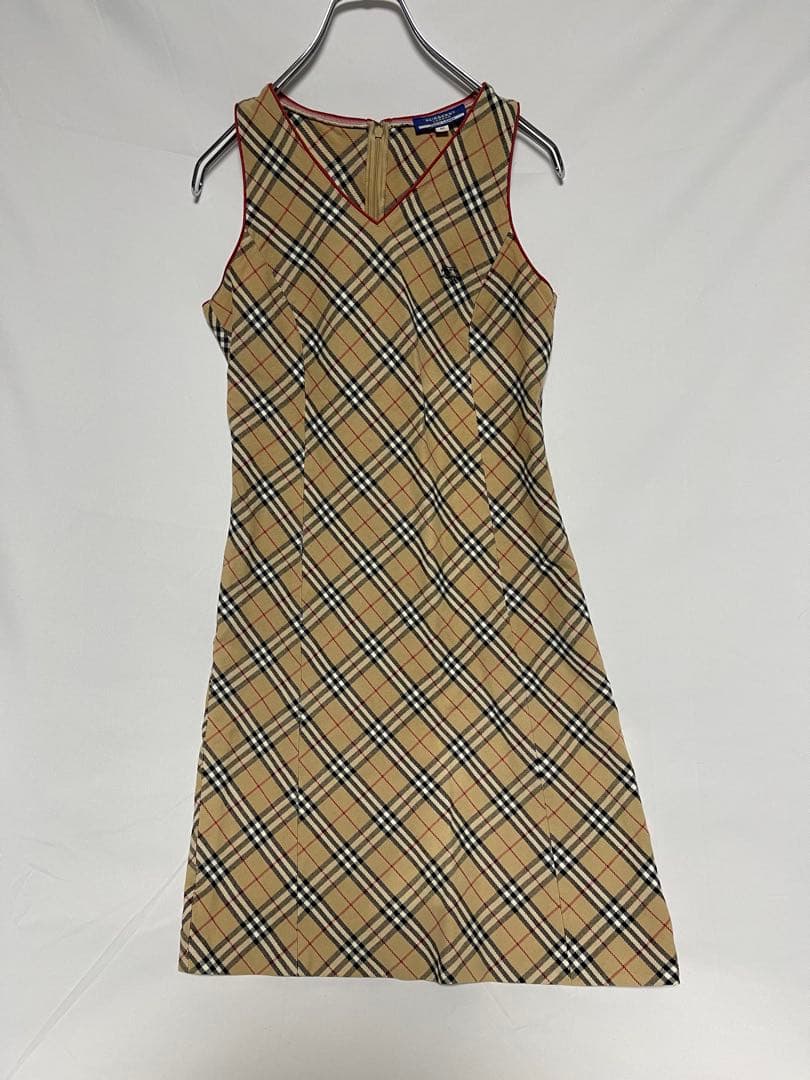 ★BURBERRY BLUE LABEL★ノースリーブ ワンピース★ノバチェック