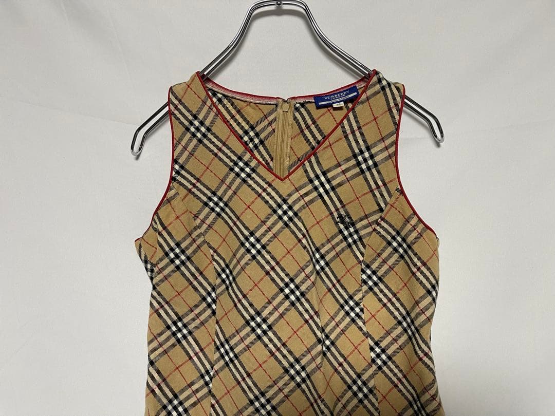★BURBERRY BLUE LABEL★ノースリーブ ワンピース★ノバチェック
