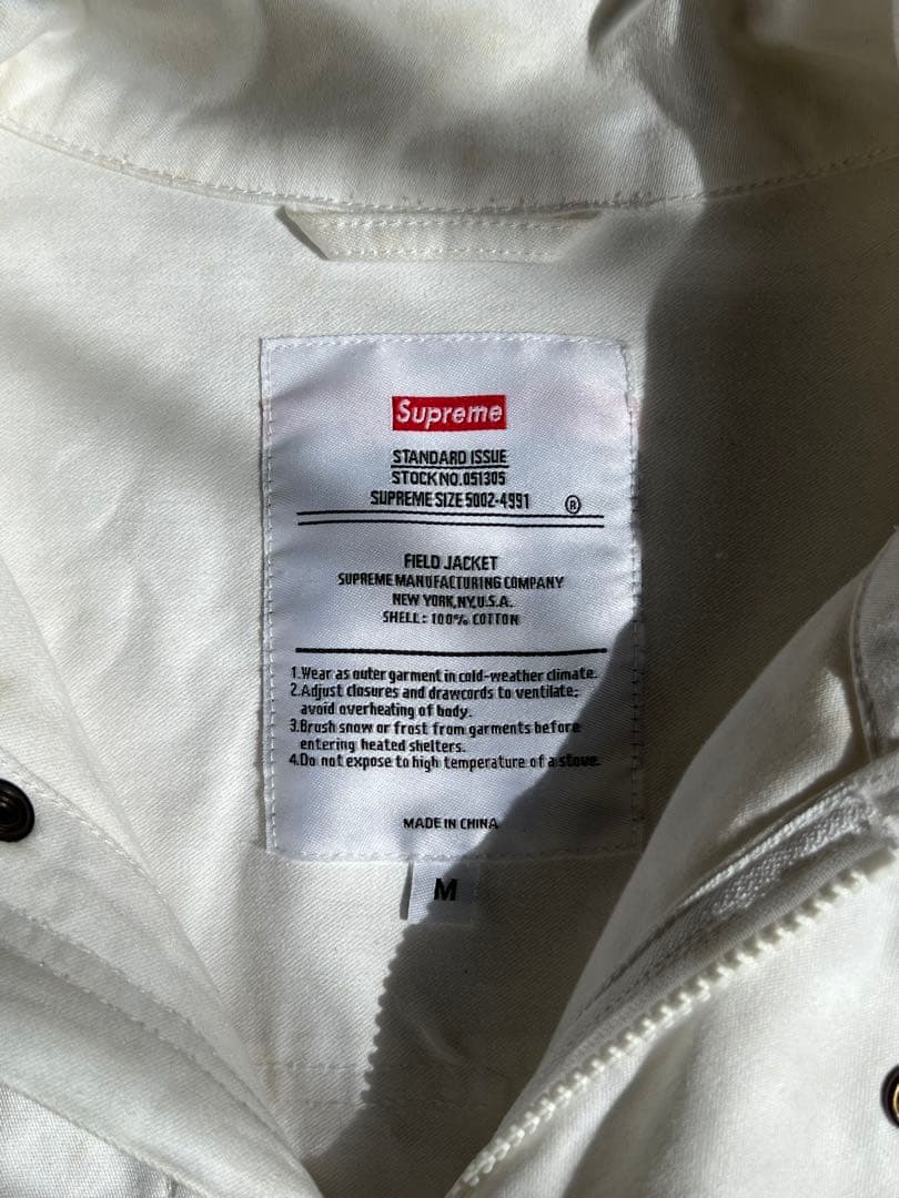 Supreme 18SS フィールドジャケット M ホワイト