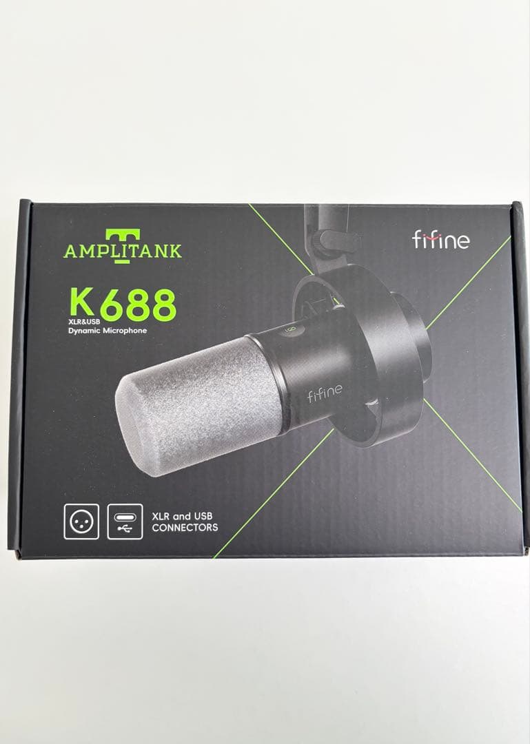 【使用回数1回のみ】FIFNE K688 ダイナミックマイク　USB/XLR対応