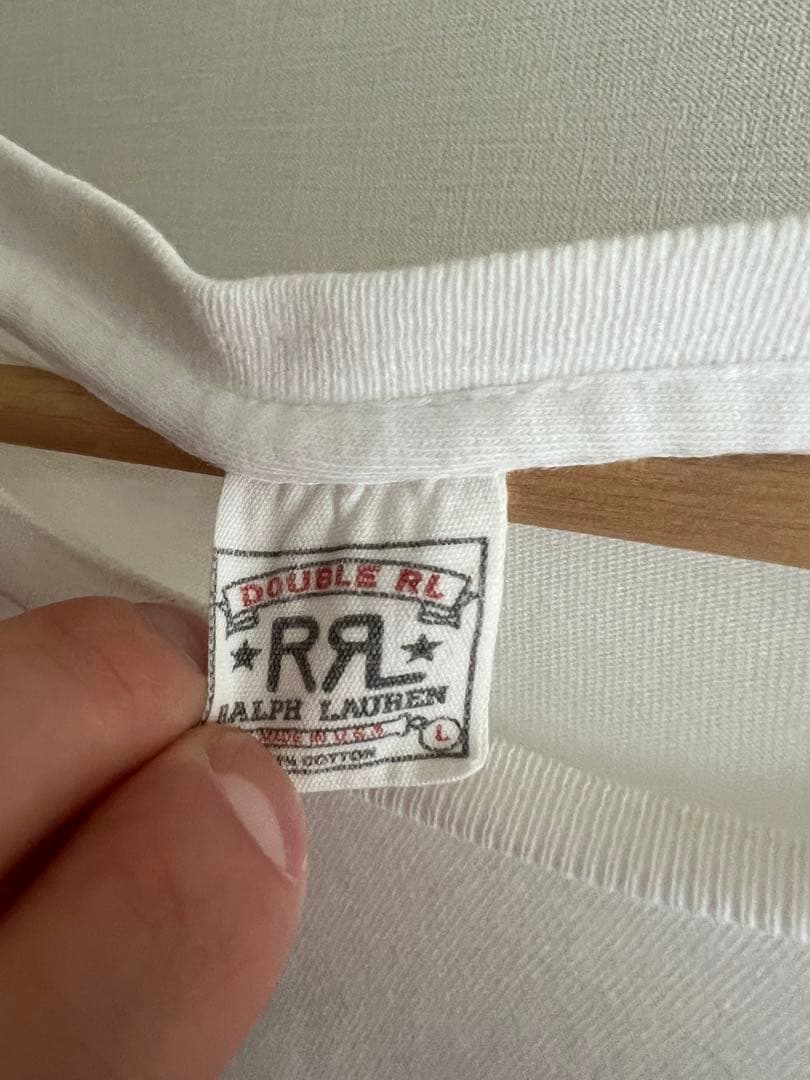 DOUBLE RL ホワイト Tシャツ 風景プリント