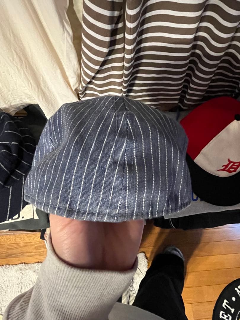 Ebbets Field Flannels ベースボールキャップ　ストライプ