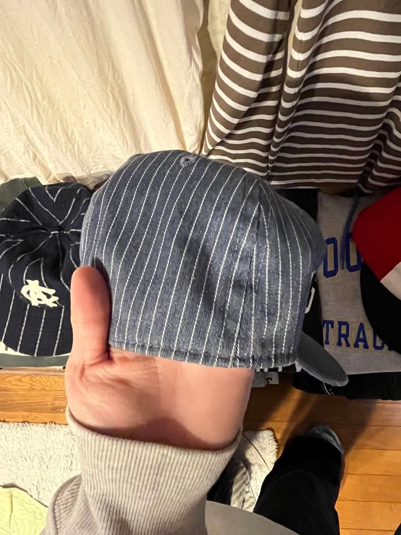 Ebbets Field Flannels ベースボールキャップ　ストライプ