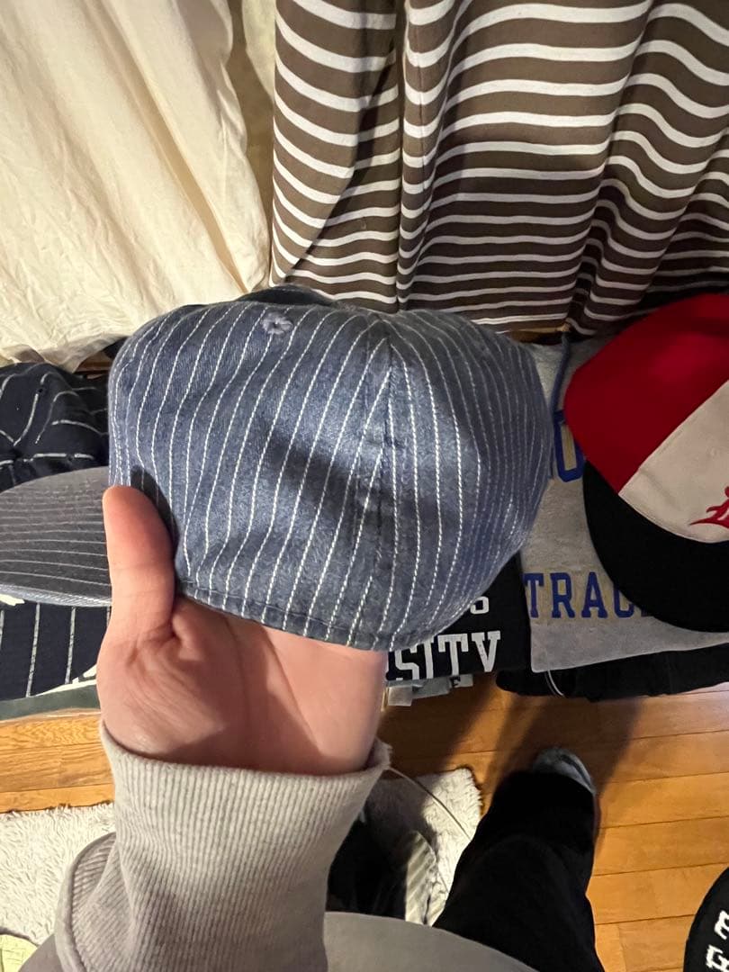 Ebbets Field Flannels ベースボールキャップ　ストライプ