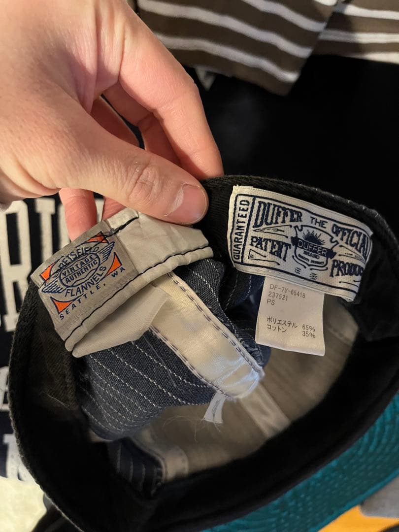 Ebbets Field Flannels ベースボールキャップ　ストライプ