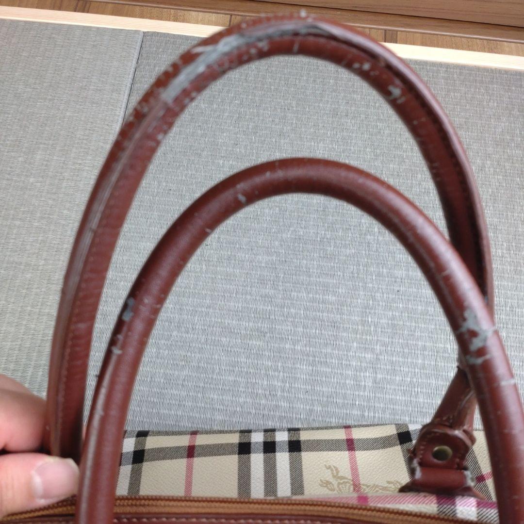 Burberrys チェック柄 ボストンバッグ バーバリー