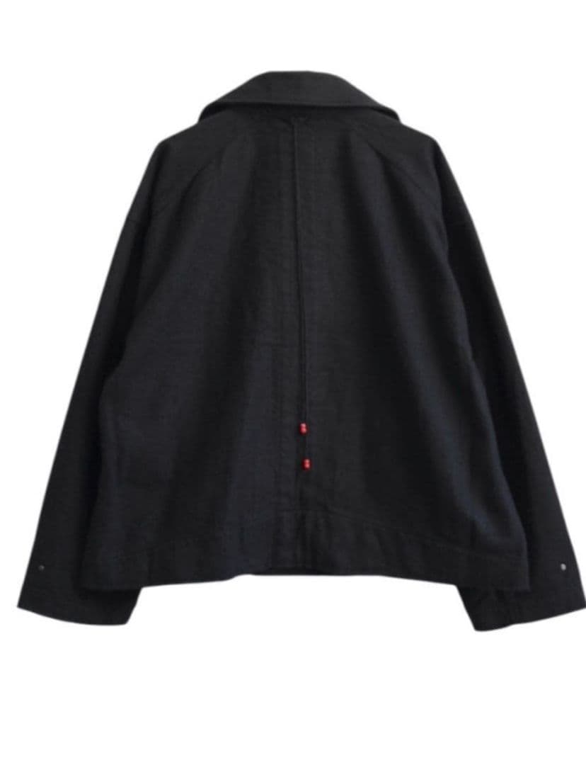 ジャケット・アウター ANCELLM PILLING WOOL DOUBLE BLOUSON BK 2
