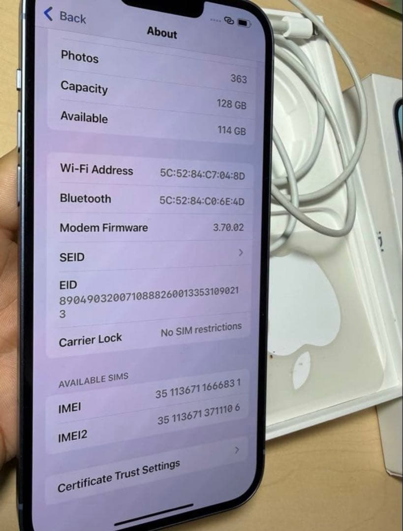 ［値下げ］iPhone 14plusブルー 128GB simフリ