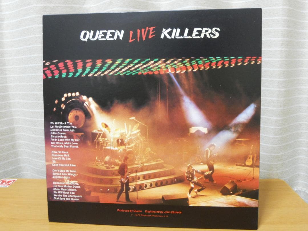 QUEEN - live killers（LP）とパンフレット（1985年来日）