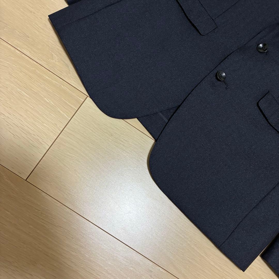 未使用級✨スーツセレクト セットアップ スリーピース ネイビー A5 紳士 高級