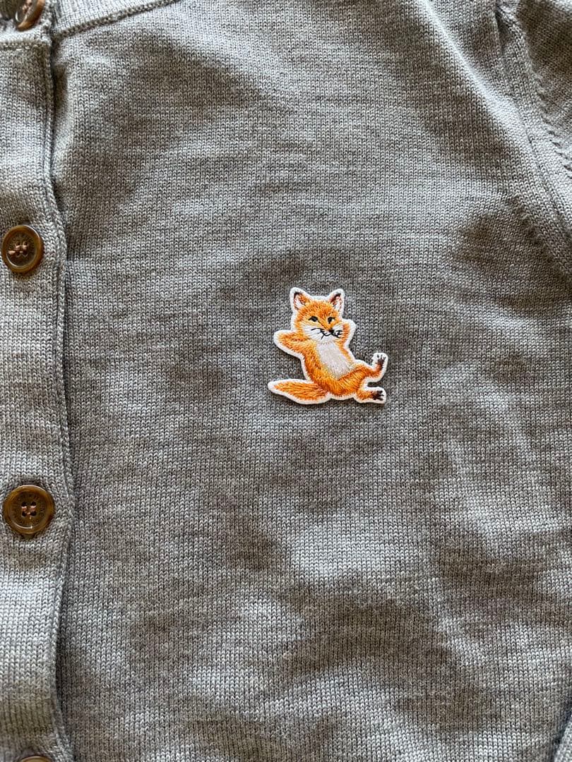 MAISON KITSUNEニットカーディガングレー メゾンキツネレディースM